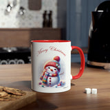 Frosty The Snowman Mug, Two-Tone Coffee Mug, 11oz