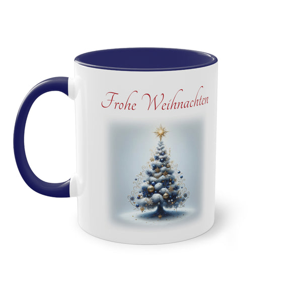 Jan,  Christmas tree, Two-Tone Coffee Mug, 11oz (330 ml)