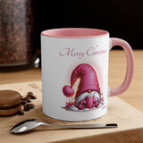Pink Santa Gnome, Accent Coffee Mug, 11oz