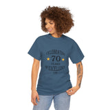 Celebrating 70 Years of Excellence, Est.1954, birthday t-shirt, for men, for women, 70th, birthday tee, gift, present, Unisex Heavy Cotton