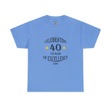 Celebrating 40 years of excellence, Est. 1984, Unisex Heavy Cotton Tee