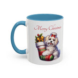 Havanese Girl, Christmas Accent Coffee Mug, 11oz, 15oz, personalizable