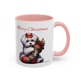 Coton de Tulear Girl, Accent Coffee Mug, 11oz, 15oz, personalizable