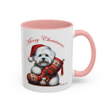 Cute Coton Boy, Christmas Accent Coffee Mug, 11oz, 15oz, personalizable