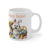Easter Coton, White Ceramic Cup, 11oz, 15oz