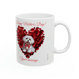 Coton Heart Ceramic Mug 11oz, Happy Mother's Day