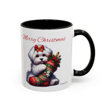 Coton de Tulear Girl, Accent Coffee Mug, 11oz, 15oz, personalizable