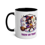 Personalisable Halloween Mug - Cute Witch, Trick or Treat