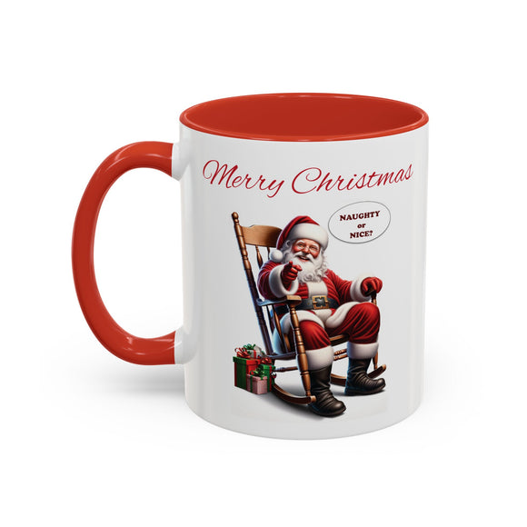 Naughty or Nice Song Accent Coffee Mug, 11oz