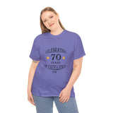 Celebrating 70 Years of Excellence, Est.1954, birthday t-shirt, for men, for women, 70th, birthday tee, gift, present, Unisex Heavy Cotton