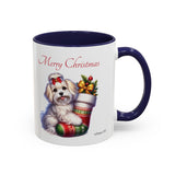 Havanese Girl, Christmas Accent Coffee Mug, 11oz, 15oz, personalizable