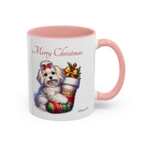 Havanese Girl, Christmas Accent Coffee Mug, 11oz, 15oz, personalizable