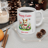 Easter Bunny (1) - Personalisable Ceramic Cup, Easter mug, for girls, for boys, Easter present, Easter gift