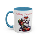 Coton de Tulear Girl, Accent Coffee Mug, 11oz, 15oz, personalizable