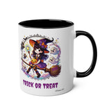 Personalisable Halloween Mug - Cute Witch, Trick or Treat