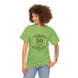 Celebrating 50 years of excellence, Est. 1974, Unisex Heavy Cotton Tee