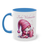 Cute Pink Gnome, Two-Tone Coffee Mug, 11oz (330 ml)