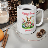 Easter Bunny (1) - Personalisable Ceramic Cup, Easter mug, for girls, for boys, Easter present, Easter gift