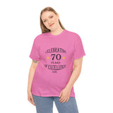 Celebrating 70 Years of Excellence, Est.1954, birthday t-shirt, for men, for women, 70th, birthday tee, gift, present, Unisex Heavy Cotton