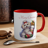 Havanese Girl, Christmas Accent Coffee Mug, 11oz