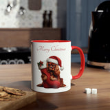 Cavalier King Charles Spaniel (ruby), Two-Tone Coffee Mug, 11oz