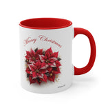 Poinsettia, Christmas Accent Coffee Mug, 11oz