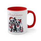 Boston Terrier Christmas, Accent Coffee Mug, 11oz