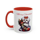 Coton de Tulear Girl, Accent Coffee Mug, 11oz, 15oz, personalizable