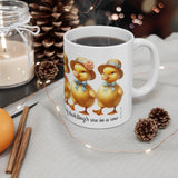 Ducklings - Ceramic Cup, 11oz, 15oz, birthday mug, for girls, for her, birthday present, birthday gift
