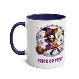 Personalisable Halloween Mug - Cute Witch, Trick or Treat