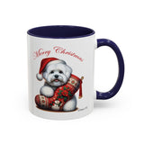 Cute Coton Boy, Christmas Accent Coffee Mug, 11oz, 15oz, personalizable