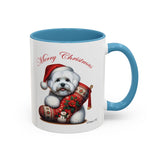 Cute Coton Boy, Christmas Accent Coffee Mug, 11oz, 15oz, personalizable