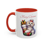 Havanese Girl, Christmas Accent Coffee Mug, 11oz, 15oz, personalizable