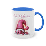 Pink Gnome, Two-Tone Coffee Mug, 11oz (330 ml)