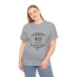 Celebrating 40 Years of Excellence, Est.1984, birthday t-shirt, for men, for women, 40th, birthday tee, gift, present, Unisex Heavy Cotton