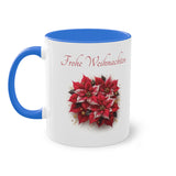 Sally (2) : Poinsettia, Two-Tone Coffee Mug, 11oz (330 ml)