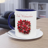 Poinsettia , Two-Tone Coffee Mug, 11oz (330 ml)