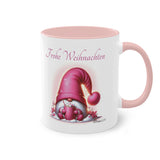 Pink Gnome, Two-Tone Coffee Mug, 11oz (330 ml)
