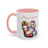 Havanese Girl, Christmas Accent Coffee Mug, 11oz, 15oz, personalizable