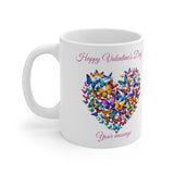 Butterflies Heart Ceramic Mug 11oz