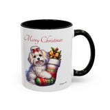 Havanese Girl, Christmas Accent Coffee Mug, 11oz, 15oz, personalizable