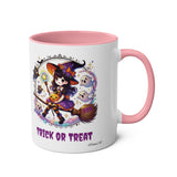 Personalisable Halloween Mug - Cute Witch, Trick or Treat