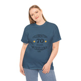 Celebrating 70 Years of Excellence, Est.1954, birthday t-shirt, for men, for women, 70th, birthday tee, gift, present, Unisex Heavy Cotton