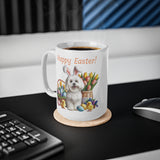 Easter Coton, White Ceramic Cup, 11oz, 15oz