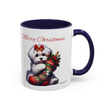 Coton de Tulear Girl, Accent Coffee Mug, 11oz, 15oz, personalizable