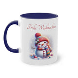 Sally: Happy Snowman, Two-Tone Coffee Mug, 11oz (330 ml)
