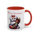 Coton de Tulear Girl, Accent Coffee Mug, 11oz, 15oz, personalizable