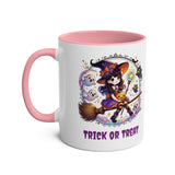 Personalisable Halloween Mug - Cute Witch, Trick or Treat