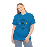Celebrating 60 years of excellence, Est. 1964, Unisex Heavy Cotton Tee