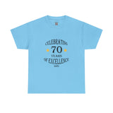 Celebrating 70 Years of Excellence, Est.1954, birthday t-shirt, for men, for women, 70th, birthday tee, gift, present, Unisex Heavy Cotton